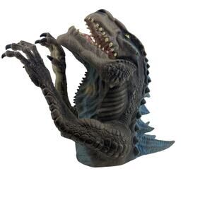 Vintage 1998 Toho Large Rubber Godzilla Hand Puppet Resaurus Co Working Sound
